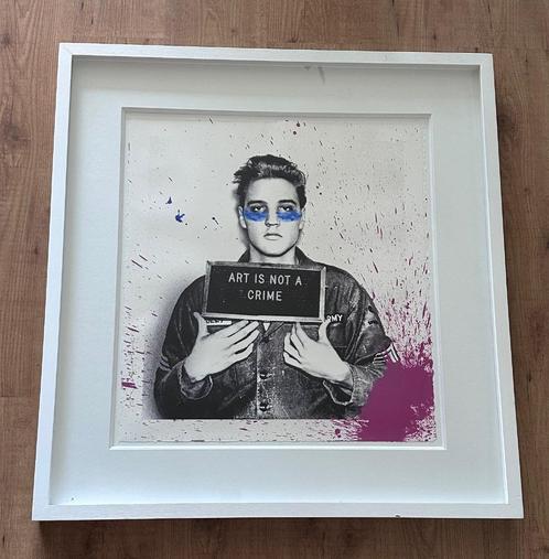 Mr Brainwash zeefdruk pop art Elvis, Antiek en Kunst, Kunst | Litho's en Zeefdrukken, Ophalen