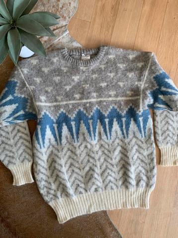 Alafoss Icewool wollen trui M bohemian wool jumper beschikbaar voor biedingen