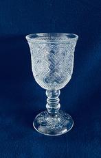 Zwaar Glas 18h Heart & Diamonds Hart & Ruit Balusterstam, Antiek en Kunst, Antiek | Glas en Kristal, Ophalen