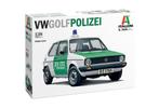 Italeri 1:24 Volkswagen Golf Polizei, Hobby en Vrije tijd, Modelbouw | Auto's en Voertuigen, Nieuw, Italeri, Groter dan 1:32, Auto