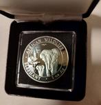 Somalië 100 shilling 2015 1 Oz Proof Olifant  Privy Mark, Ophalen of Verzenden, Overige landen, Setje, Zilver