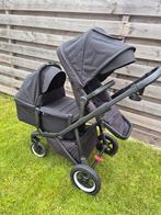 Thule sleek kinderwagen combinatie enkel of duo zwart, Kinderen en Baby's, Kinderwagens en Combinaties, Gebruikt, Combiwagen, Verstelbare duwstang