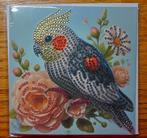 Diamond Painting Kaart Valkparkiet, Hobby en Vrije tijd, Kaarten | Zelfgemaakt, Ophalen of Verzenden, Nieuw, Dieren