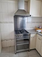 SMEG SPA 42016 Fornuis + SMEG K42X afzuigkap, Ophalen, Gebruikt, Warmhoudplaat, 60 cm of meer