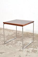 Vintage palissander bijzettafeltje side table tafel jaren 50, Ophalen of Verzenden, Gebruikt