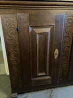 Antieke eikenhouten tinkast, 2 delig., Ophalen