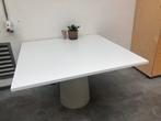 witte vierkanten (eet)tafel, Ophalen, Kunststof, Gebruikt, Vierkant