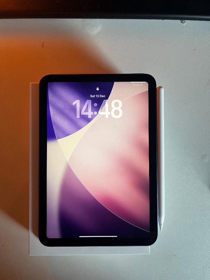 iPad mini 6 met Apple Pencil, Computers en Software, Apple iPads, Zo goed als nieuw, Apple iPad, Wi-Fi, 8 inch, 64 GB, Overige kleuren