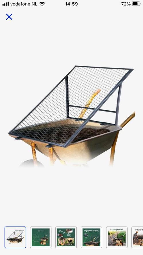 Grondzeef / compost zeef, voor 1 tuinklus gebruikt, Tuin en Terras, Zand, Gebruikt, Ophalen