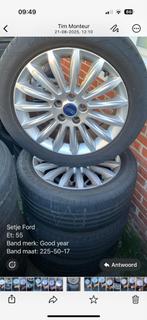 Ford c max Velgen met Goodyear Banden 225/50R17 5mm, Ophalen, Gebruikt, Banden en Velgen, 17 inch