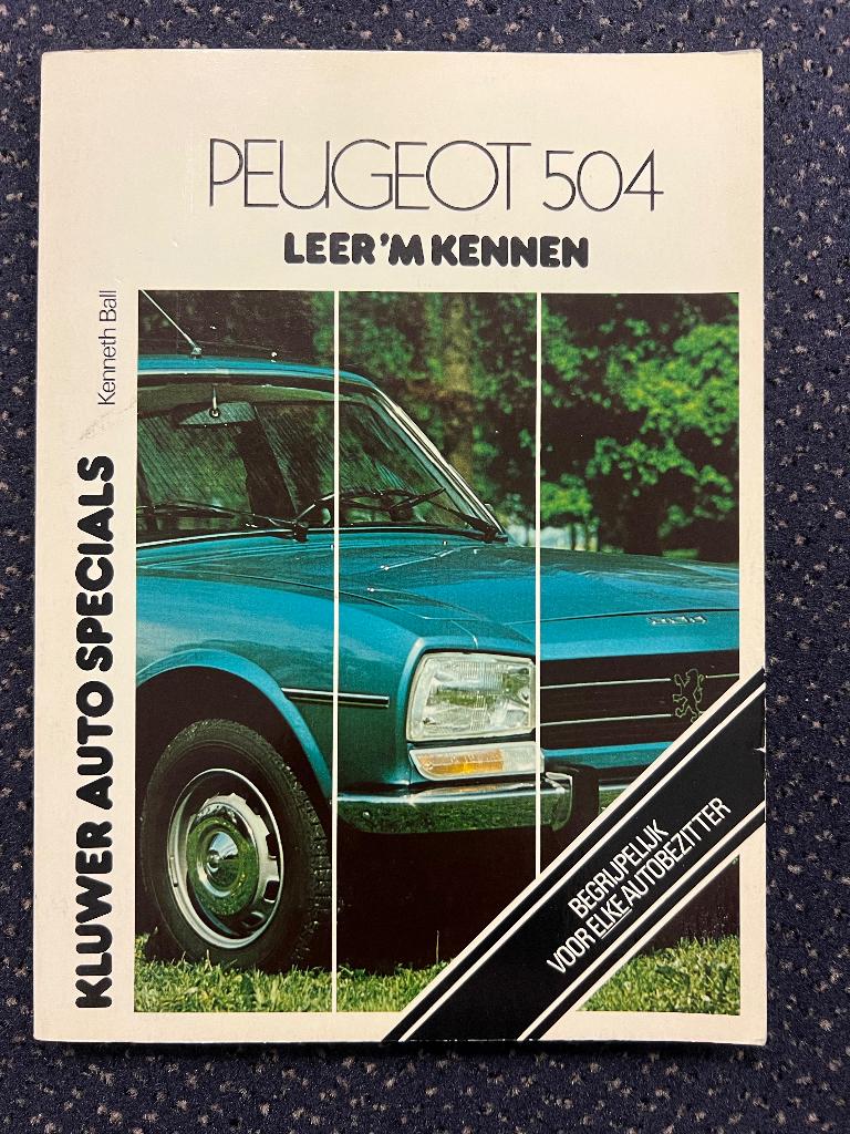 Peugeot 504 Leer hem kennen, Ophalen of Verzenden