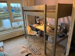 Hoogslaper met bureau (200X90) grijs, Ophalen, Gebruikt, Hoogslaper