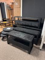 Zwarte houten tv meubels met 50% korting!, Huis en Inrichting, Stoelen, Ophalen, Zwart, Zo goed als nieuw, Eén