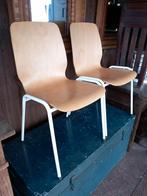 Splinternieuwe VEPA stapelstoelen/kantoor stoelen staal&hout, Zo goed als nieuw, Hout, Ophalen