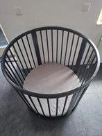 Ronde zwarte box, Kinderen en Baby's, Boxen, Ophalen, Zo goed als nieuw, Rond, Boxkleed