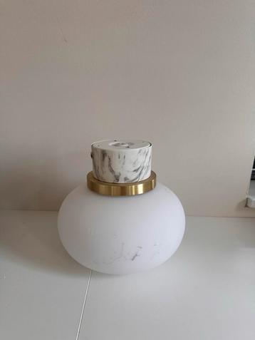 plafondlamp, wit, goud met marmerlook beschikbaar voor biedingen