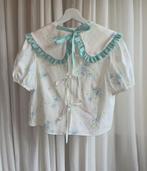 Vintage inspired blouse, Wit, Nieuw, Ophalen of Verzenden, Handgemaakt
