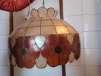 Hanglamp vintage schelpenlamp parelmoer, Zo goed als nieuw, Ophalen