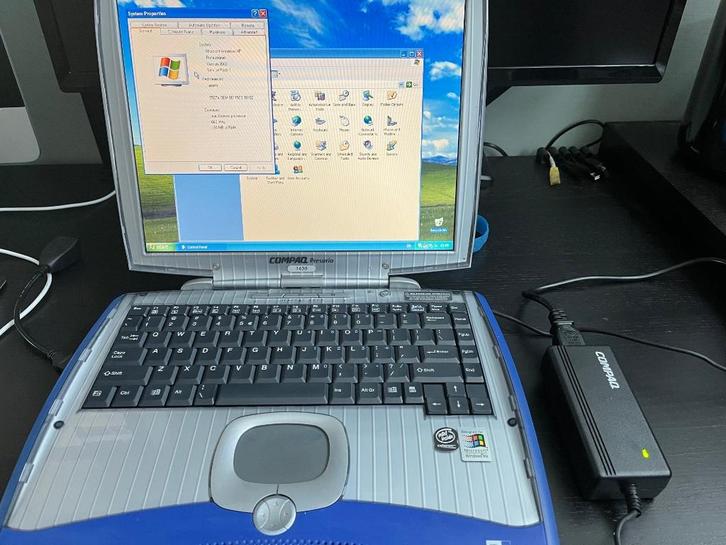 Vintage Compaq Presario 1400 14" Laptop, Computers en Software, Windows Laptops, Gebruikt, 14 inch, HDD, Minder dan 2 Ghz, Minder dan 4 GB