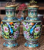 Antieke Cloisonné Vazen - Set van 2, Antiek en Kunst, Ophalen of Verzenden