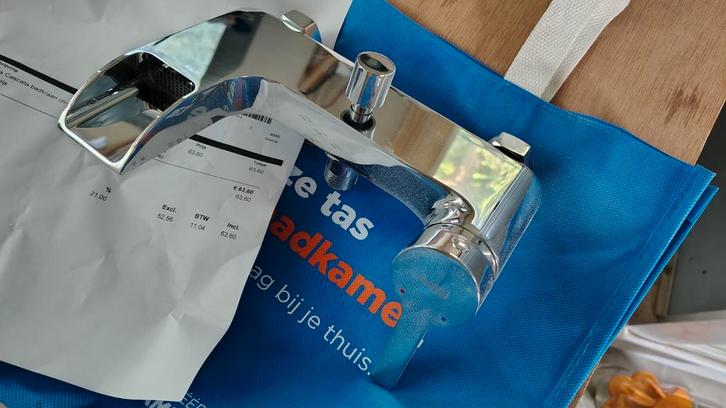 Blaufoss Cascata badmengkraan, Doe-het-zelf en Verbouw, Sanitair, Nieuw, Bad, Chroom, Ophalen of Verzenden