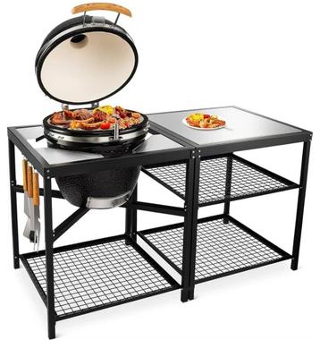 RVS Tafel geschikt voor kamado 21 inch / 5 stuks beschikbaar voor biedingen