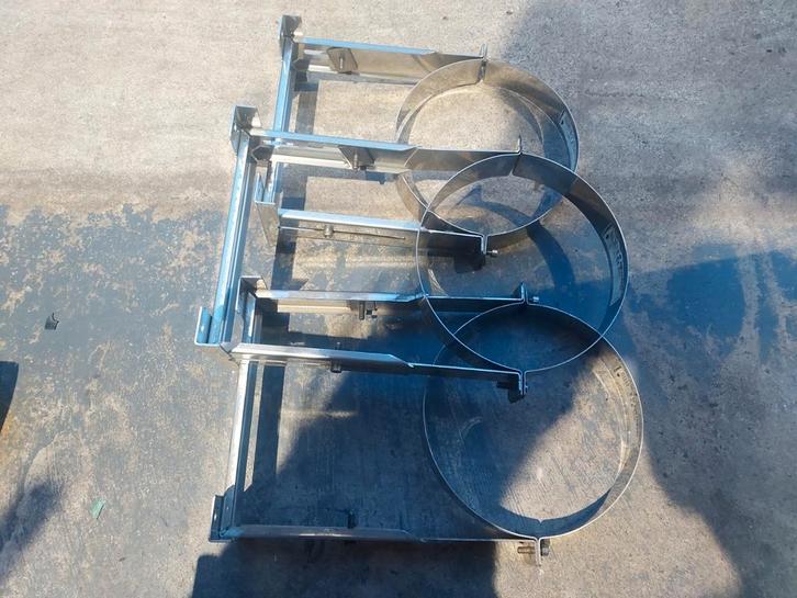 Nedco muurbeugel / verdiepingsteun 200mm rvs rookgasafvoer, Doe-het-zelf en Verbouw, Buizen en Afvoer, Ophalen of Verzenden