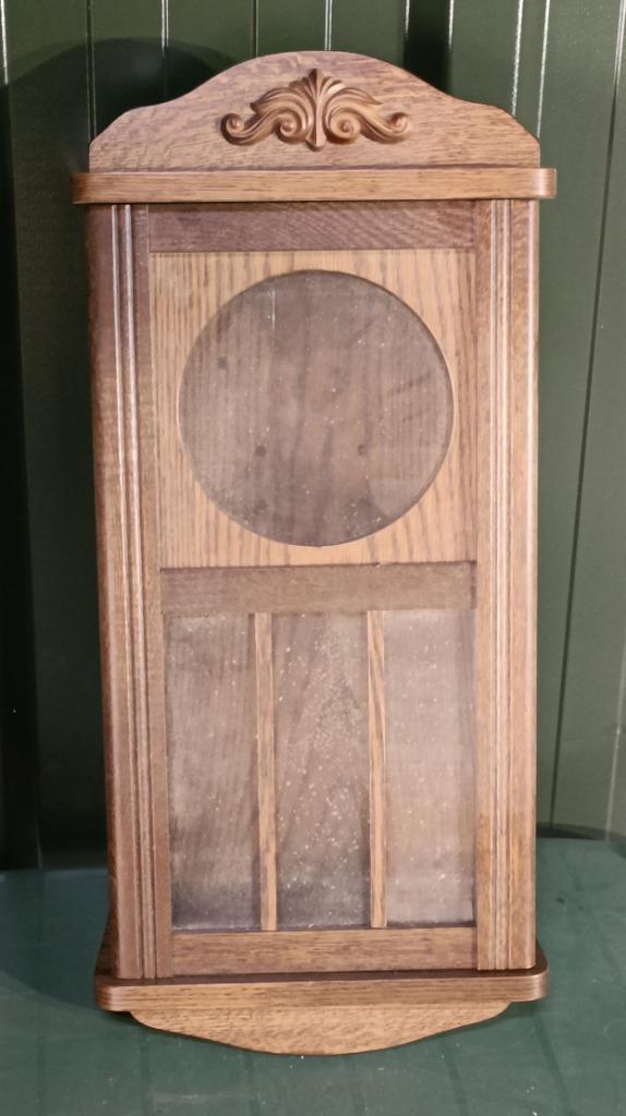 Massief eiken klokkast, Antiek en Kunst, Antiek | Klokken, Ophalen of Verzenden