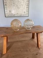 Twee Mooie Glazen Plafonnaire, Ophalen of Verzenden
