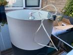 Licht grijze hang lamp 45 breed en 26cm hoog, Huis en Inrichting, Lampen | Hanglampen, Ophalen, Zo goed als nieuw, Minder dan 50 cm
