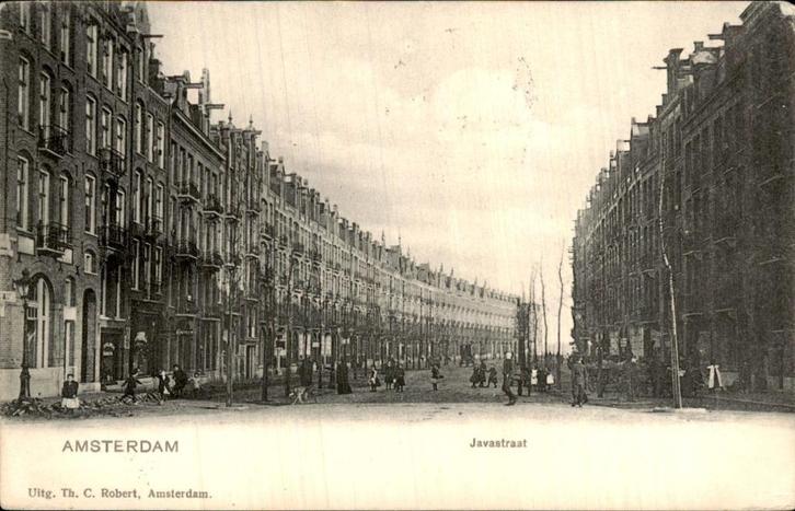 Amsterdam- Javastraat, Verzamelen, Ansichtkaarten | Nederland, Gelopen, Noord-Holland, Voor 1920, Ophalen of Verzenden