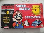 Super Nintendo Mario 5 Stars Pack (Compleet), Ophalen of Verzenden, Zo goed als nieuw, Met 2 controllers, Met games