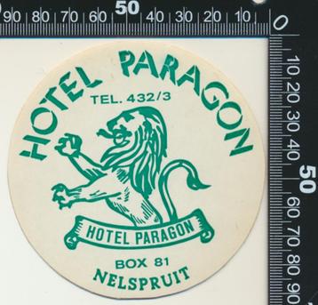 Sticker: Hotel Paragon - Nelspruit beschikbaar voor biedingen