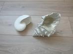 2x schelp wit/zilver,  nieuw, Huis en Inrichting, Woonaccessoires | Overige, Ophalen of Verzenden, Nieuw
