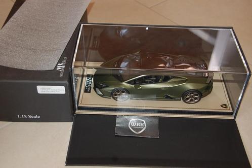 TOP DEAL !! LAMBORGHINI HURACAN TECNICA verde MR models WRH, Hobby en Vrije tijd, Modelauto's | 1:18, Zo goed als nieuw, Auto