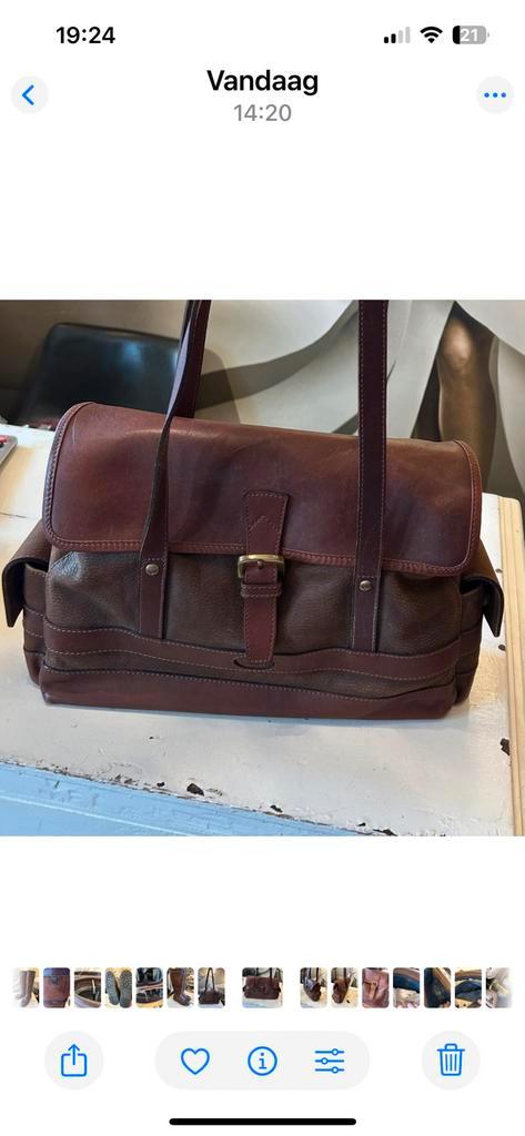Dubarry leren tas - Zo goed als nieuw!, Sieraden, Tassen en Uiterlijk, Tassen | Damestassen, Zo goed als nieuw, Handtas, Bruin