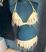 Nicole Olivier mooie beige suèdelook fringe bikini mt 42, Kleding | Dames, Badmode en Zwemkleding, Beige, Nicole Olivier, Ophalen of Verzenden