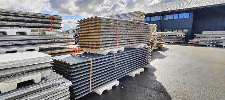 Bkeus Golfpanelen Sandwichpanelen 40mm, Doe-het-zelf en Verbouw, Platen en Panelen, Zo goed als nieuw, Overige materialen, 20 tot 50 mm