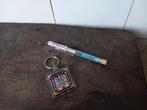 jaren 80 nostalgie sleutelhanger + pennetje veel kleurtjes, Verzenden
