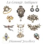 Unieke diamanten sieraden antiek vintage la grange antiques., Sieraden, Tassen en Uiterlijk, Ophalen of Verzenden, Goud, Overige typen
