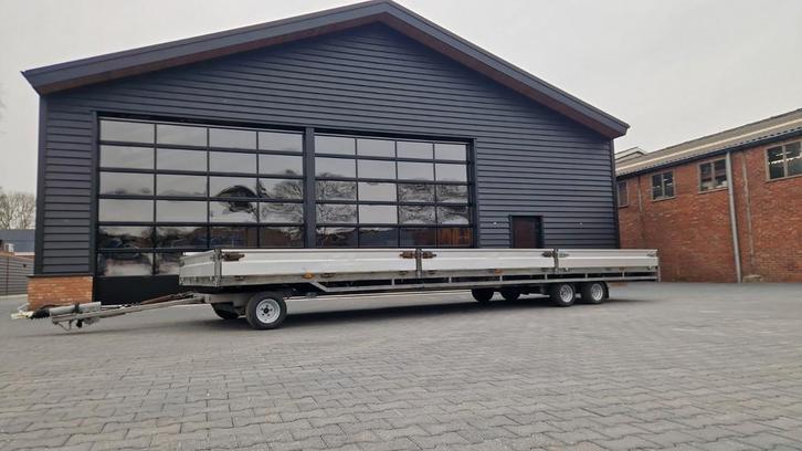 2x schamelwagen schamel aanhanger schamel 8 en 10 meter, Auto diversen, Aanhangers en Bagagewagens, Zo goed als nieuw, Ophalen of Verzenden