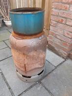 Vuurkorf omgebouwde gasfles 60 cm hoog, Ophalen, Zo goed als nieuw