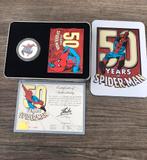 Spider-Man Marvel 50 years of 1oz Silver proof Coin 2013, Ophalen, Zilver
