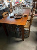 Eetkamertafel 160/90/77 eiken, Ophalen, Gebruikt, Eikenhout, 50 tot 100 cm