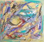 Abstract Schilderij 40x40cm - Acryl & Vernis, Ophalen of Verzenden