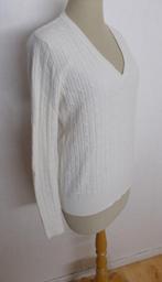 85% wol beige stretch lambswool kabel trui van Gant! L, Kleding | Dames, Truien en Vesten, Verzenden, Zo goed als nieuw, Maat 42/44 (L)