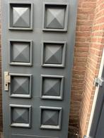 Voordeur met panelen van hardhout, Doe-het-zelf en Verbouw, Deuren en Horren, Ophalen, Zo goed als nieuw, Buitendeur, 200 tot 215 cm