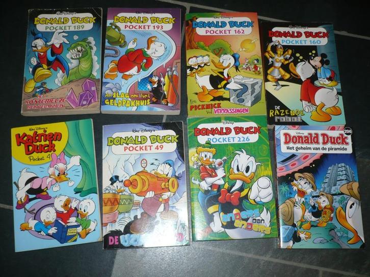 14 donald duck pockets en 1 katrien en meer, Boeken, Stripboeken, Gelezen, Meerdere stripboeken, Ophalen of Verzenden