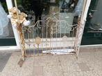 Antiek smeedijzeren poort compleet, Tuin en Terras, Tuinhekken en Hekwerk, Ophalen, Gebruikt, IJzer, Sierhekwerk