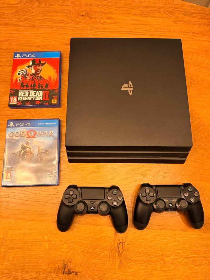 PS4 Pro 1TB (2019) Complete Set met Games & 2 Controllers, Spelcomputers en Games, Spelcomputers | Sony PlayStation Consoles | Accessoires